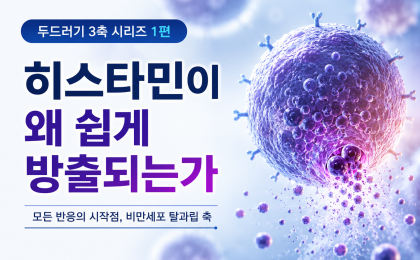 두드러기 반복 원인 1편 | 히스타민이 왜 쉽게 방출되는가