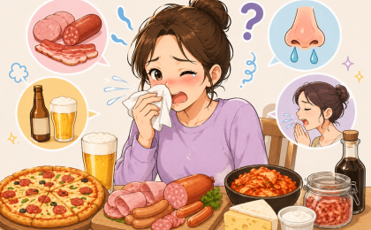 왜 어떤 음식만 먹으면 코가 막힐까?