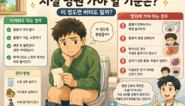 치질 병원 가야 할 기준은? 이 정도면 버텨도 될까